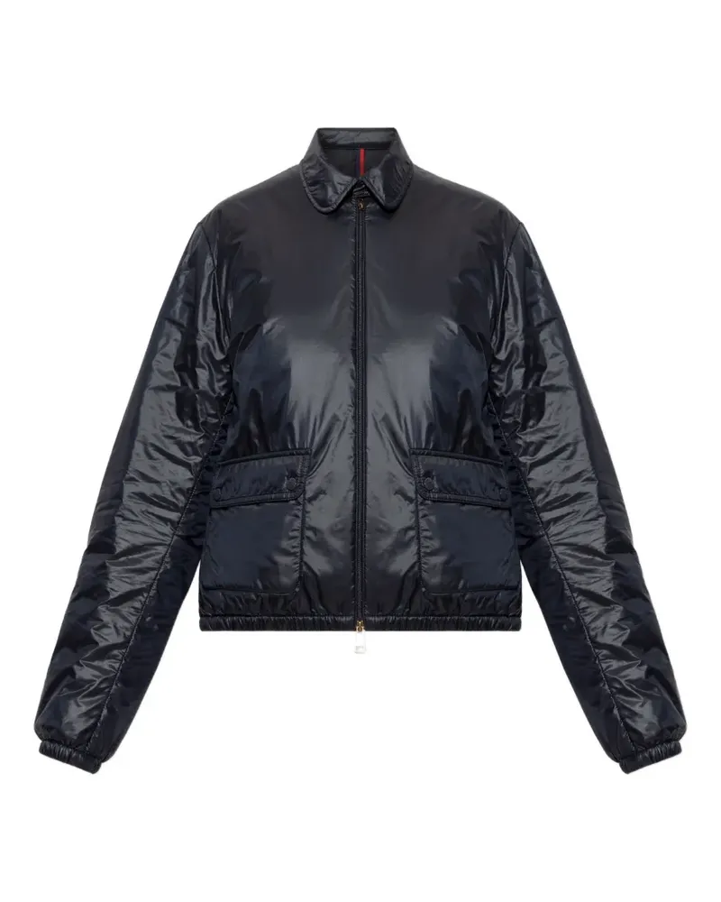 Moncler Lanset logo-patch jacket - Blau Blau