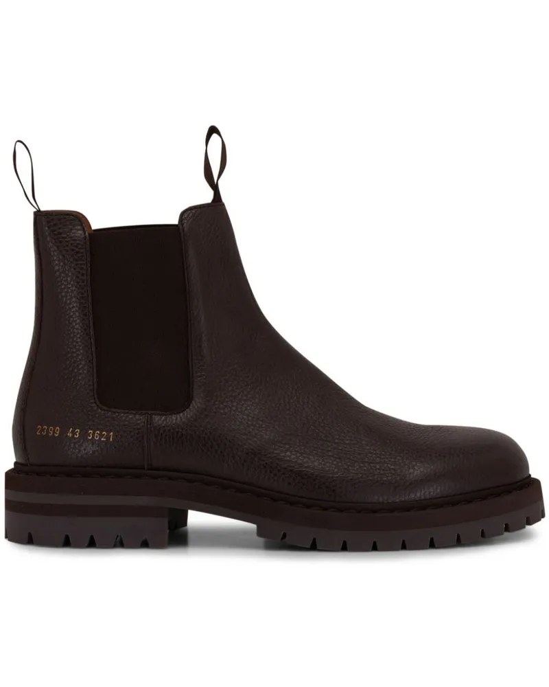 Common Projects Knöchelhohe Stiefel Braun