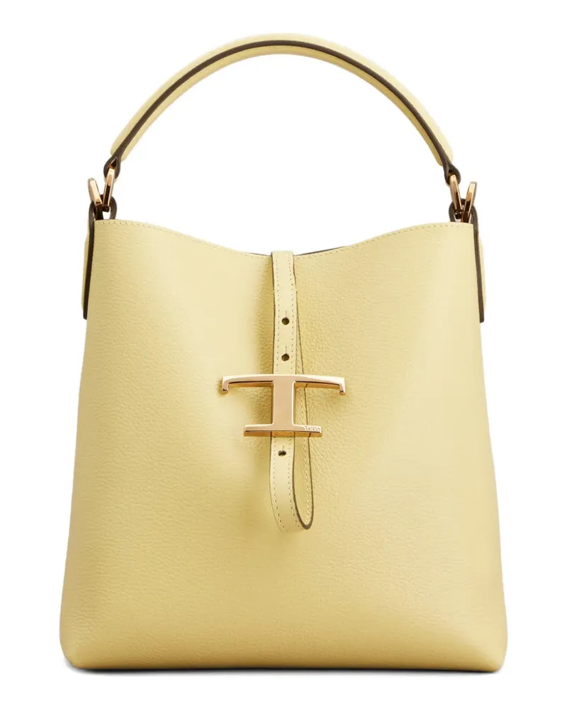 TOD'S Mini T Timeless 'T' Beuteltasche - Gelb Gelb