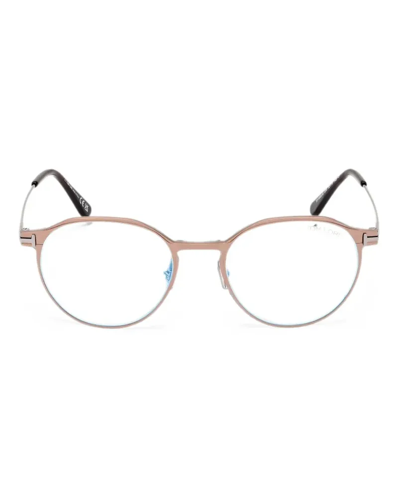 Tom Ford Brille mit rundem Gestell - Gold Gold