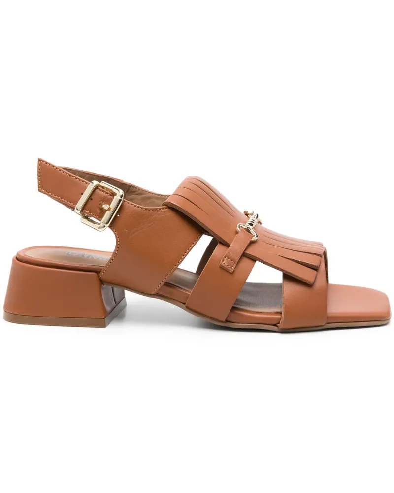 Carmens Sandalen mit Quastendetail 35mm - Braun Braun