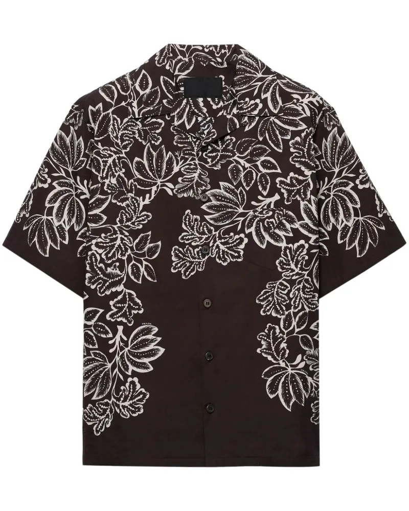 Prada Hemd mit Print - Braun Braun