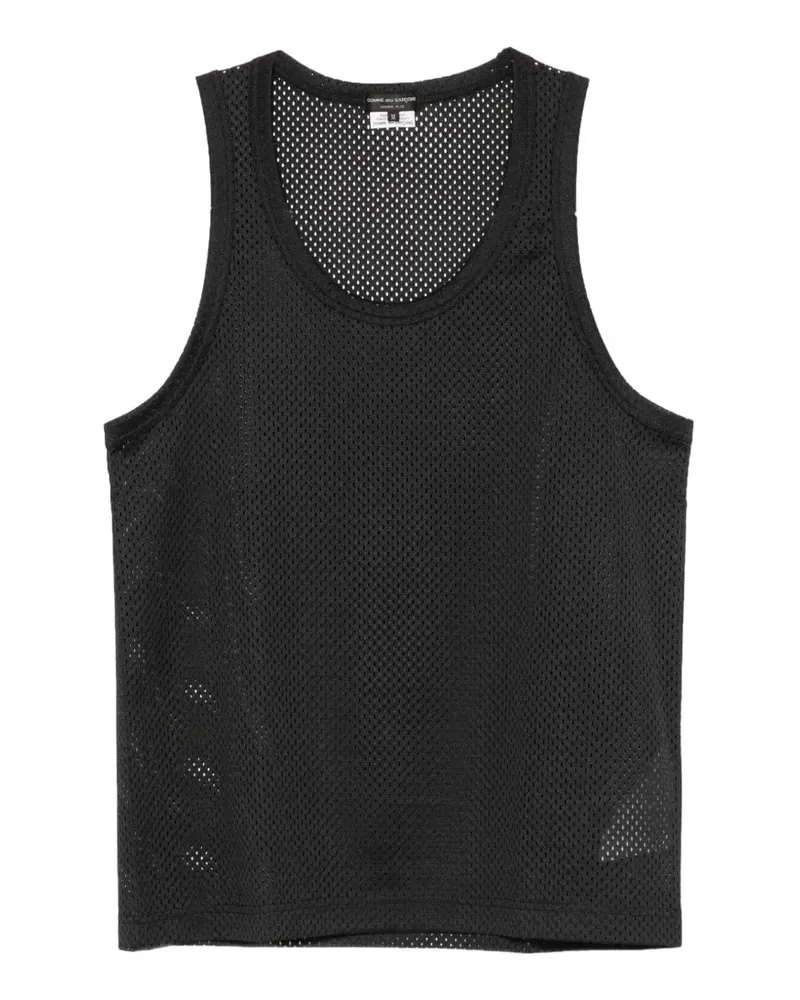 Comme des Garçons mesh tank top - Schwarz Schwarz