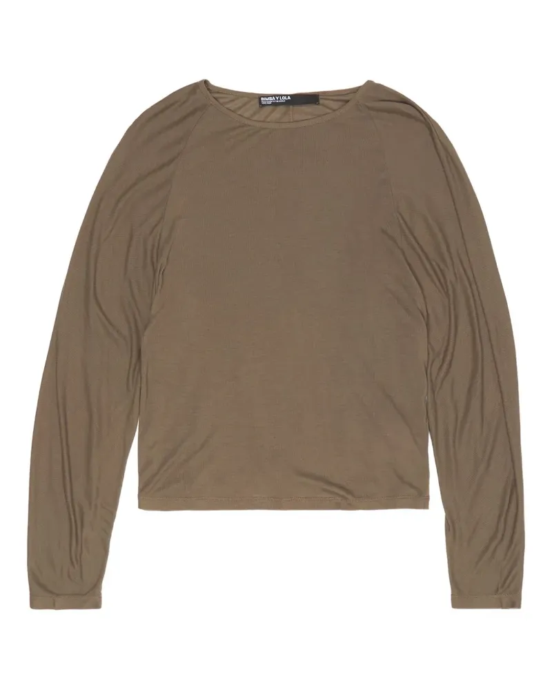 BIMBA Y LOLA Klassisches Langarmshirt - Braun Braun