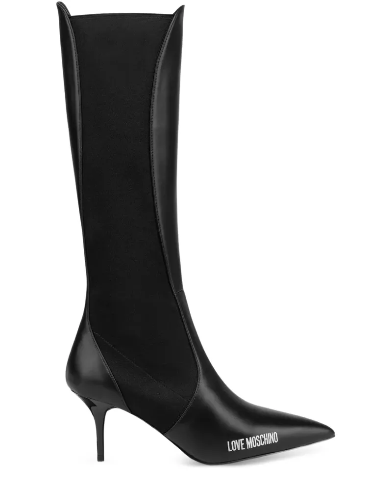 Moschino Kniehohe Stiefel - Schwarz Schwarz