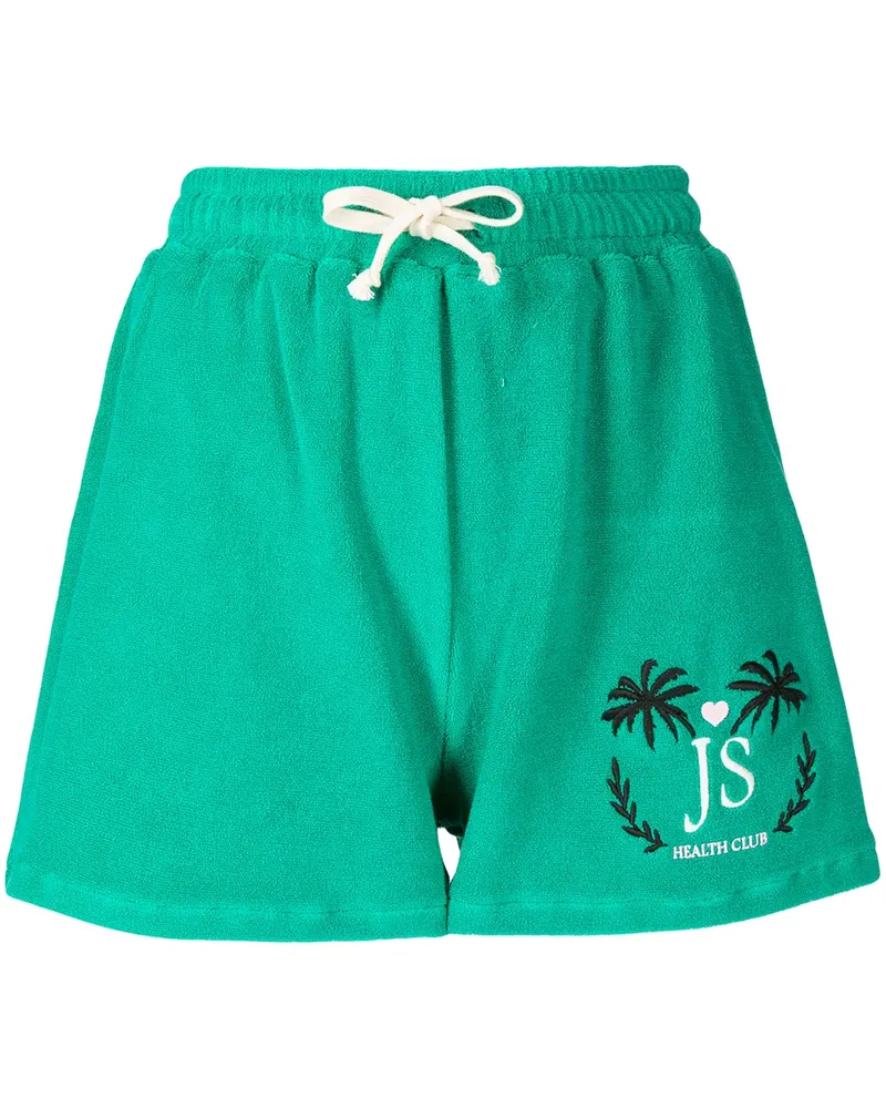 Joshua Sanders Frottee-Shorts mit Kordelzug - Grün Grün