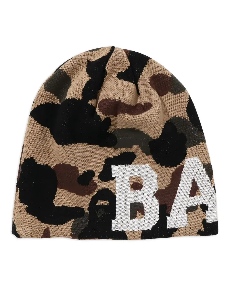 BAPE Beanie mit Camouflagemuster - Nude Nude