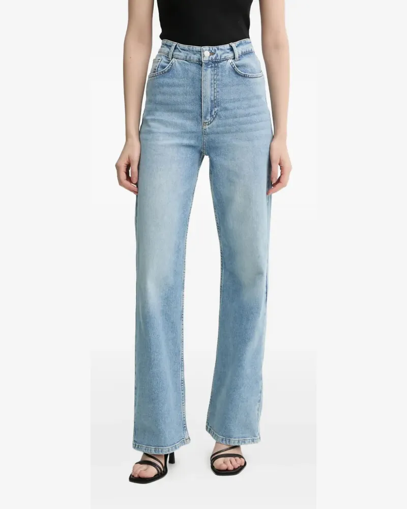 Day Birger et Mikkelsen Gerade Jeans mit hohem Bund - Blau Blau