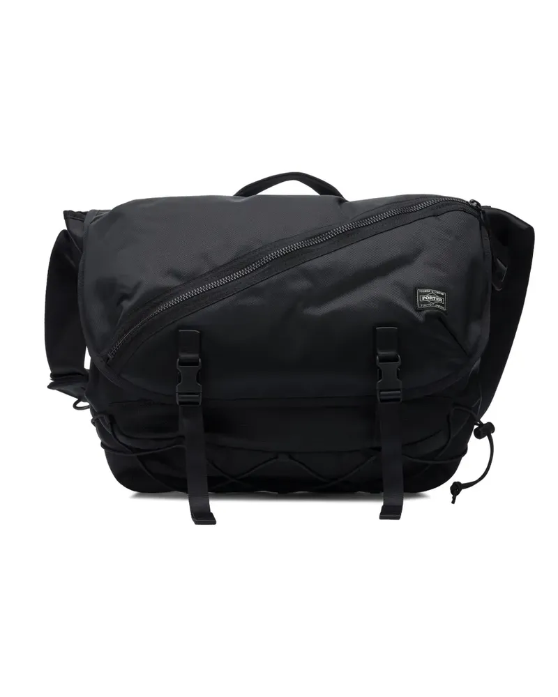 PORTER-YOSHIDA & CO Kuriertasche mit Reißverschluss - Schwarz Schwarz