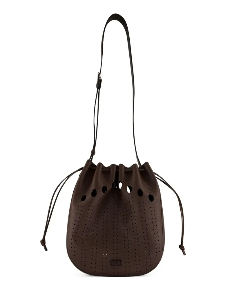 Valentino Garavani Schultertasche aus Leder - Braun Braun