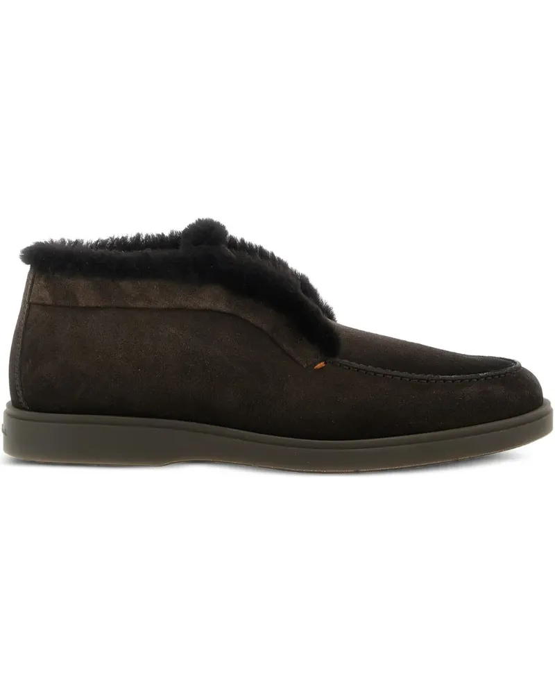 Santoni Stiefeletten aus Wildleder - Braun Braun