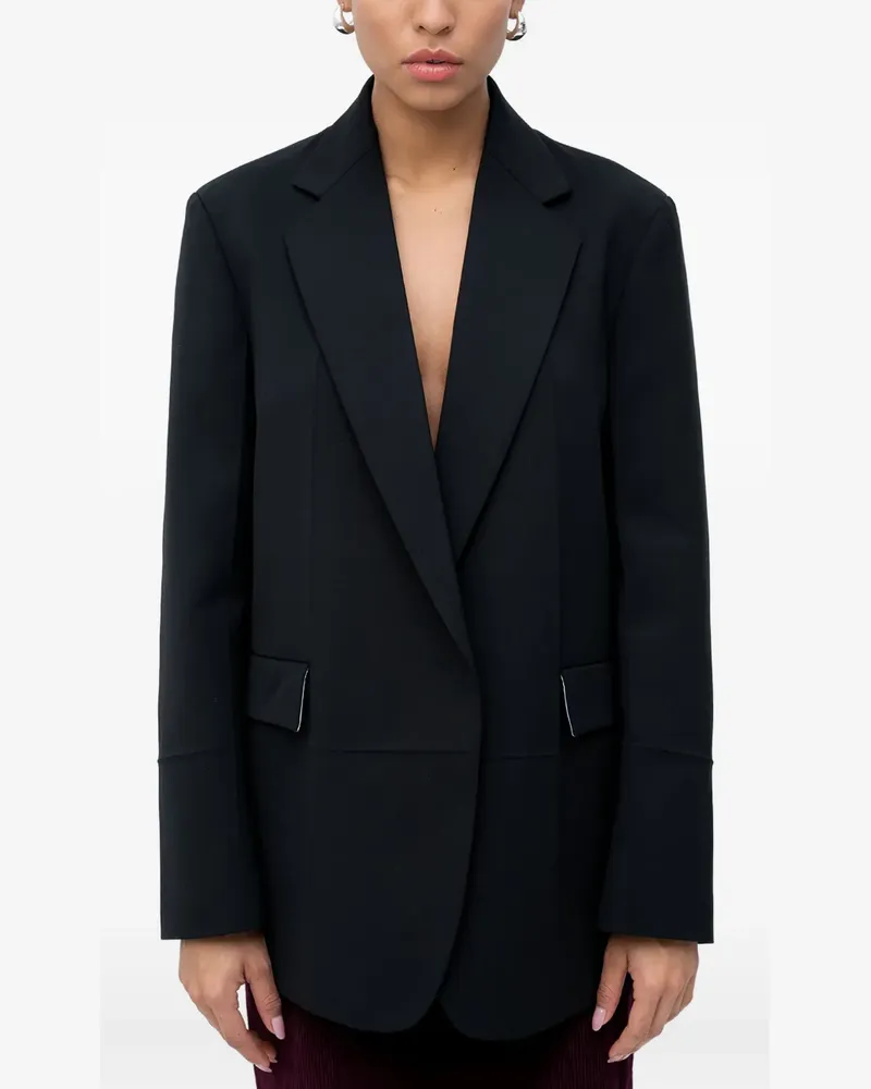 N° 21 Sakko mit fallendem Revers - Schwarz Schwarz