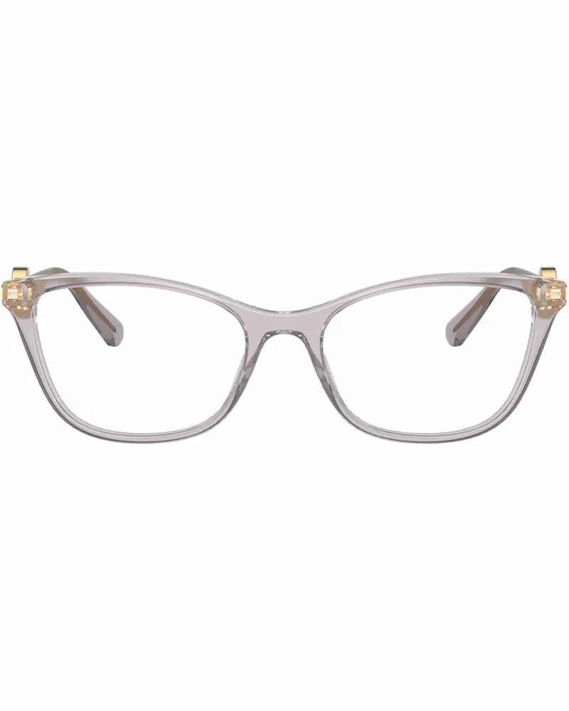 Versace Transparente Cat-Eye-Brille - Grau Grau
