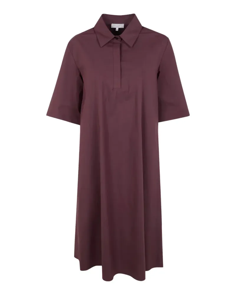 Antonelli Firenze polo-collar short-sleeve dress - Braun Braun