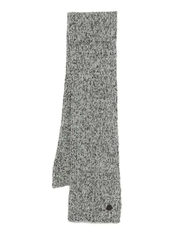 Moncler logo-patch scarf - Grau Grau