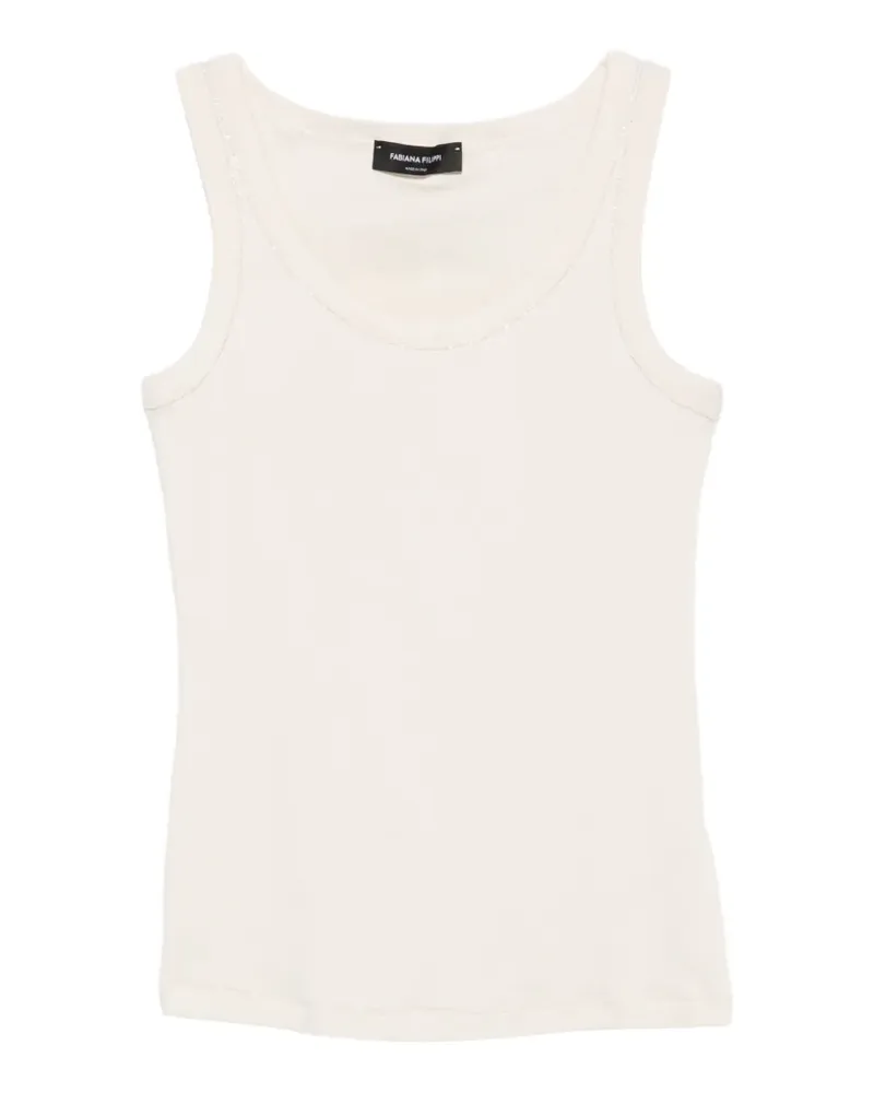 Fabiana Filippi Tanktop mit Monili-Kette - Nude Nude