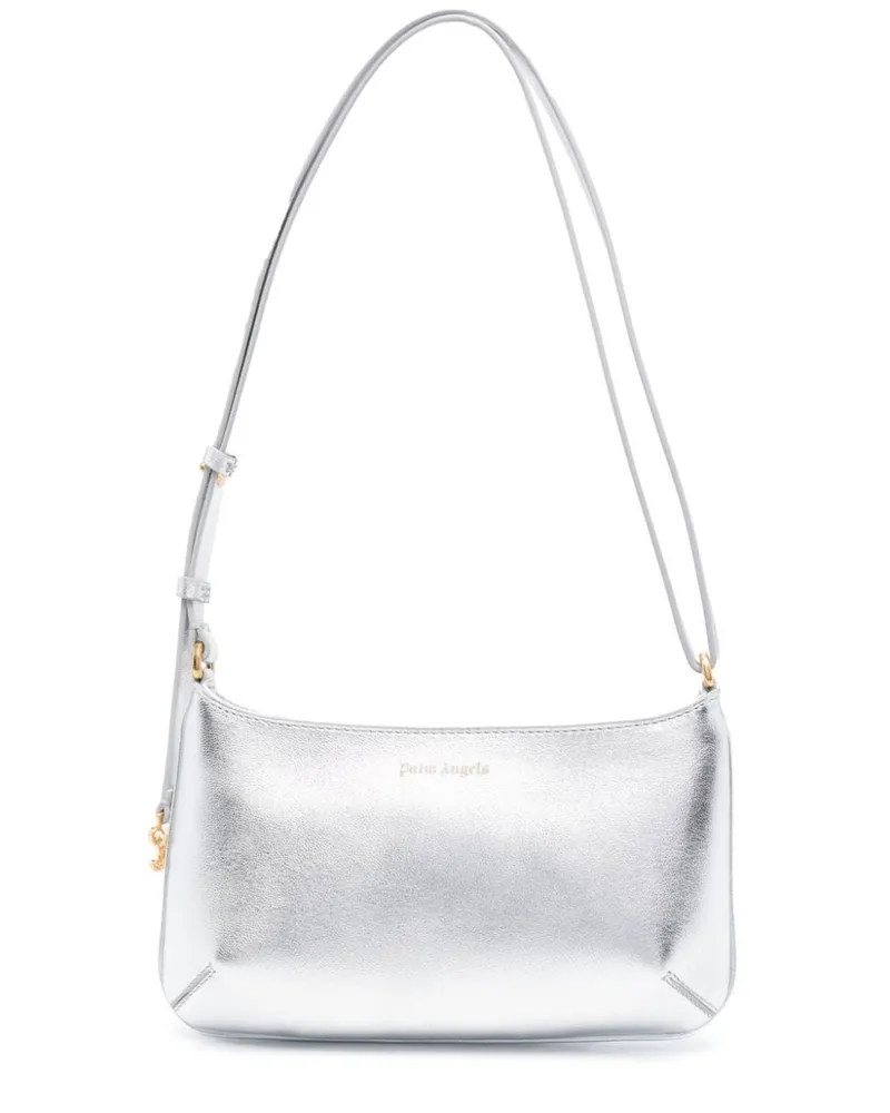 Palm Angels Giorgina Tasche aus Metallic-Leder - Silber Silber