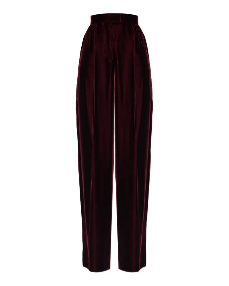Valentino Garavani Samthose mit Falten - Rot Rot