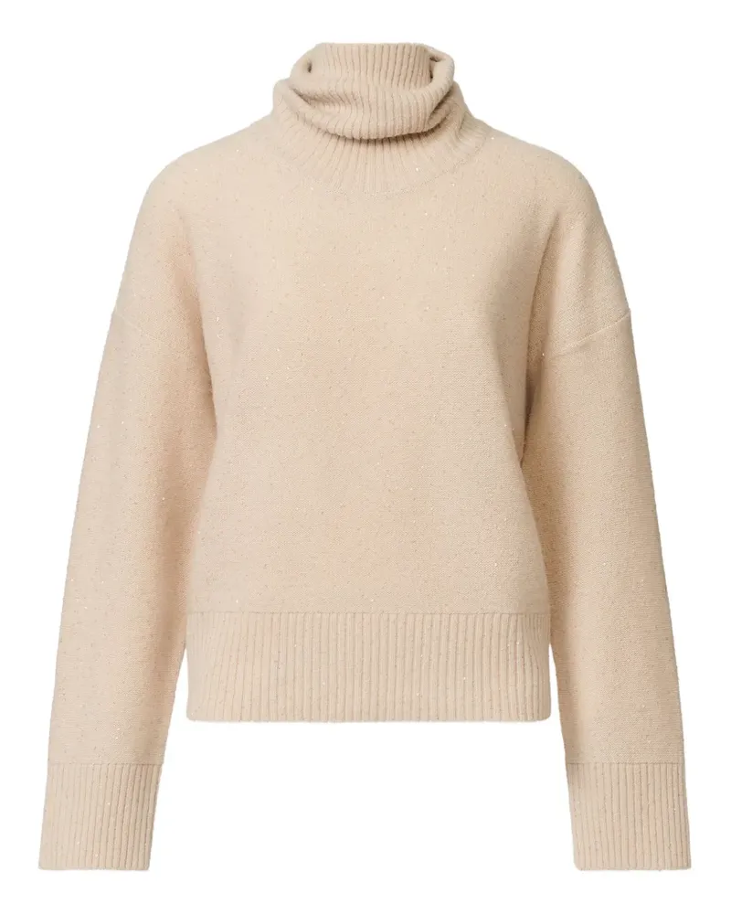 Fabiana Filippi sequin-embellished turtleneck sweater - Nude Nude