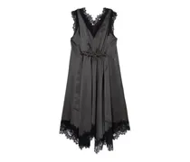 Midikleid mit V-Ausschnitt - Grau