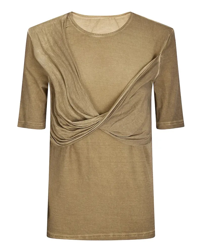 Uma Wang twisted T-shirt - Braun Braun