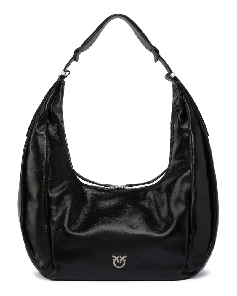 Pinko Love Birds Schultertasche - Schwarz Schwarz