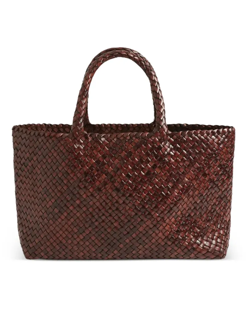 Manebí Bali woven tote bag - Braun Braun