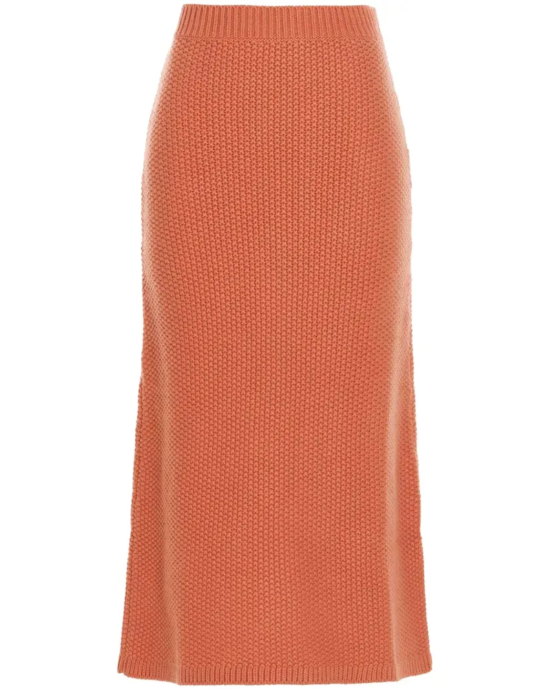 Chloé Gestrickter Maxirock - Orange Orange