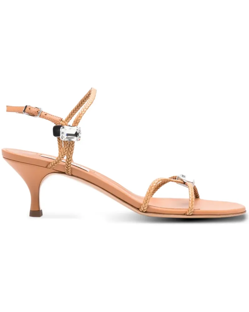 Casadei Sandalen mit Kristallen - Nude Nude