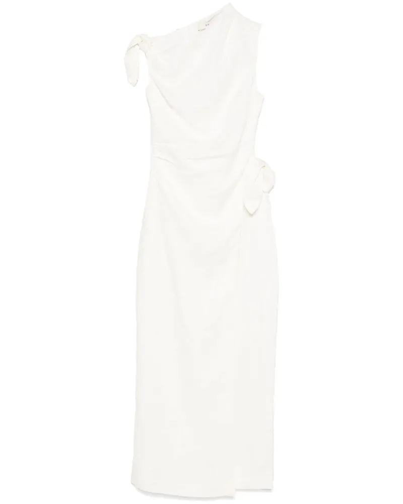 SIR Tamara Tie Midikleid - Weiß Weiß