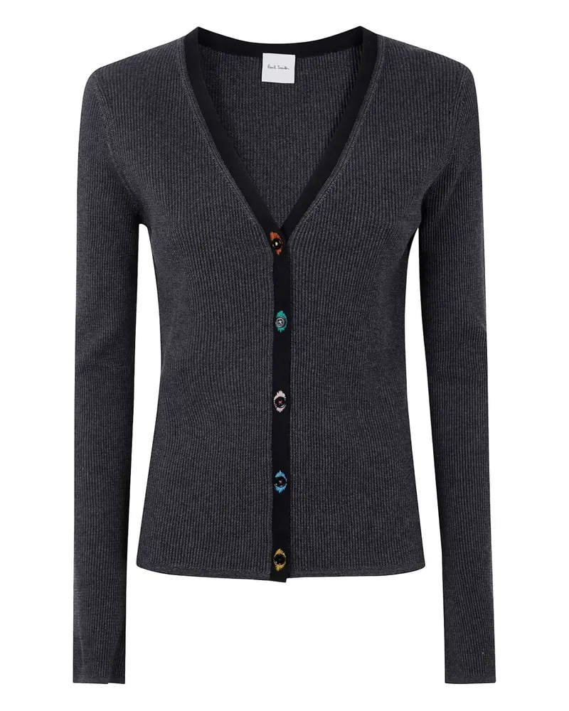 Paul Smith Gerippter Cardigan - Schwarz Schwarz