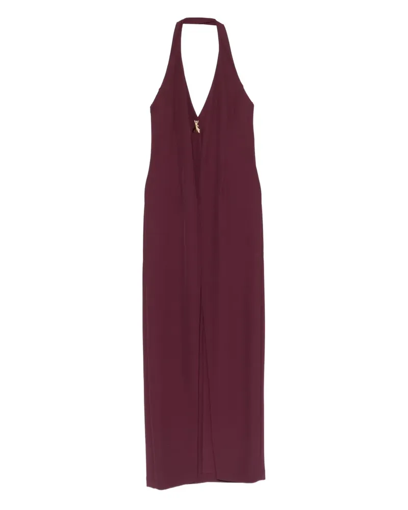 Patrizia Pepe Midikleid mit Neckholder - Rot Rot