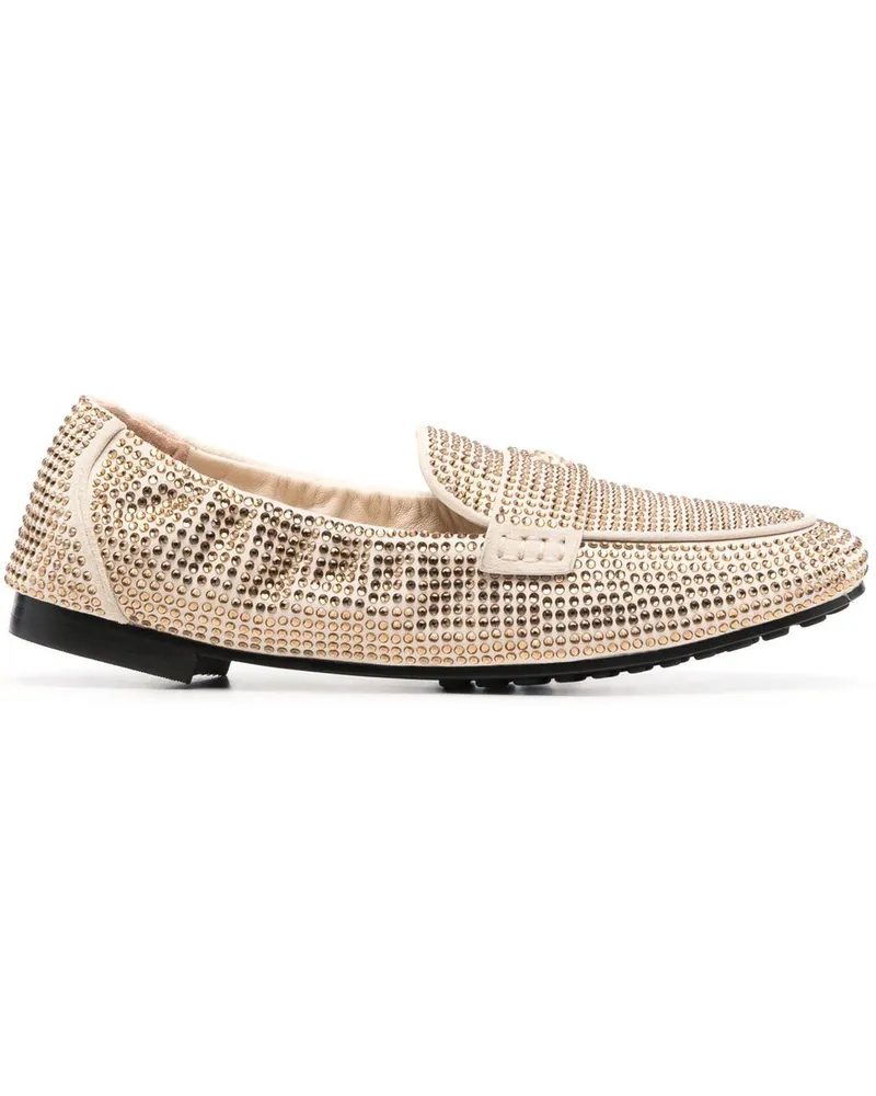 Tory Burch Loafer mit Kristallen - Nude Nude