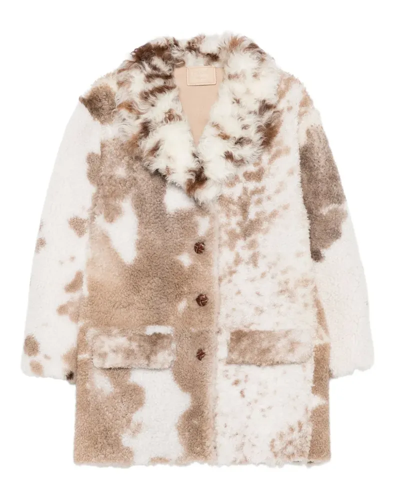 Prada patterned coat - Weiß Weiß