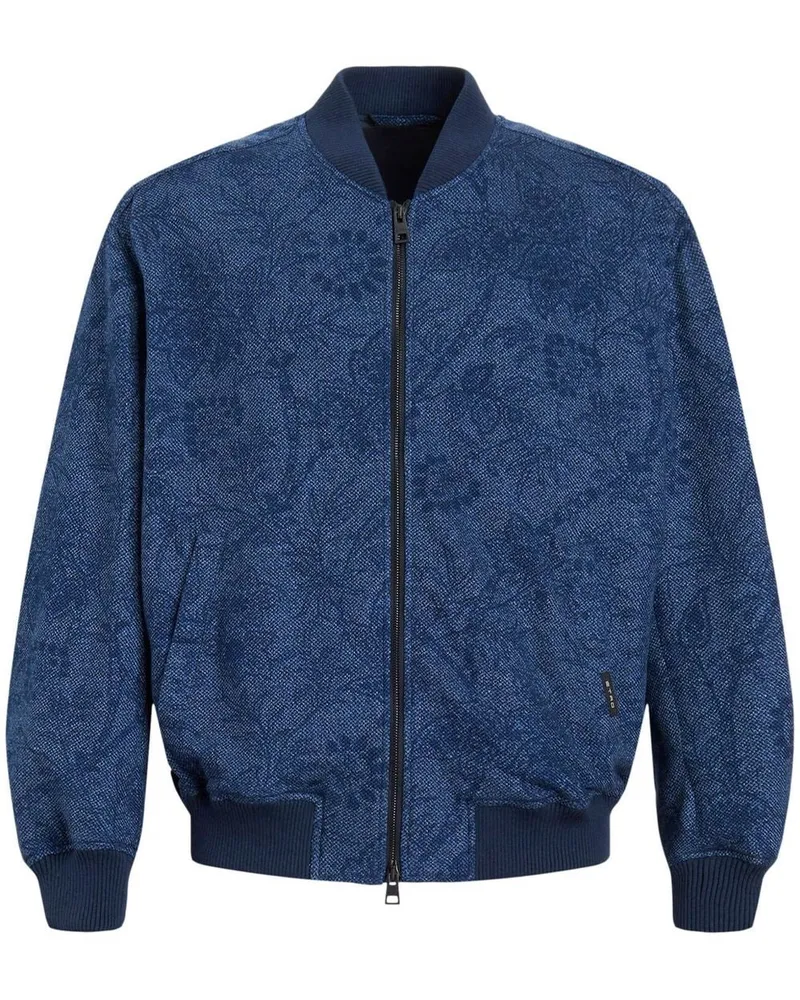 Etro Bomberjacke mit Jacquardmuster Blau