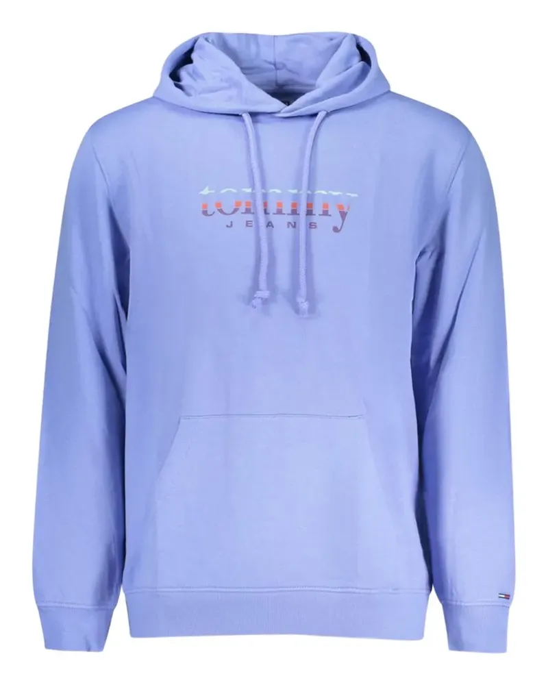 Tommy Hilfiger logo-print hoodie - Violett Violett