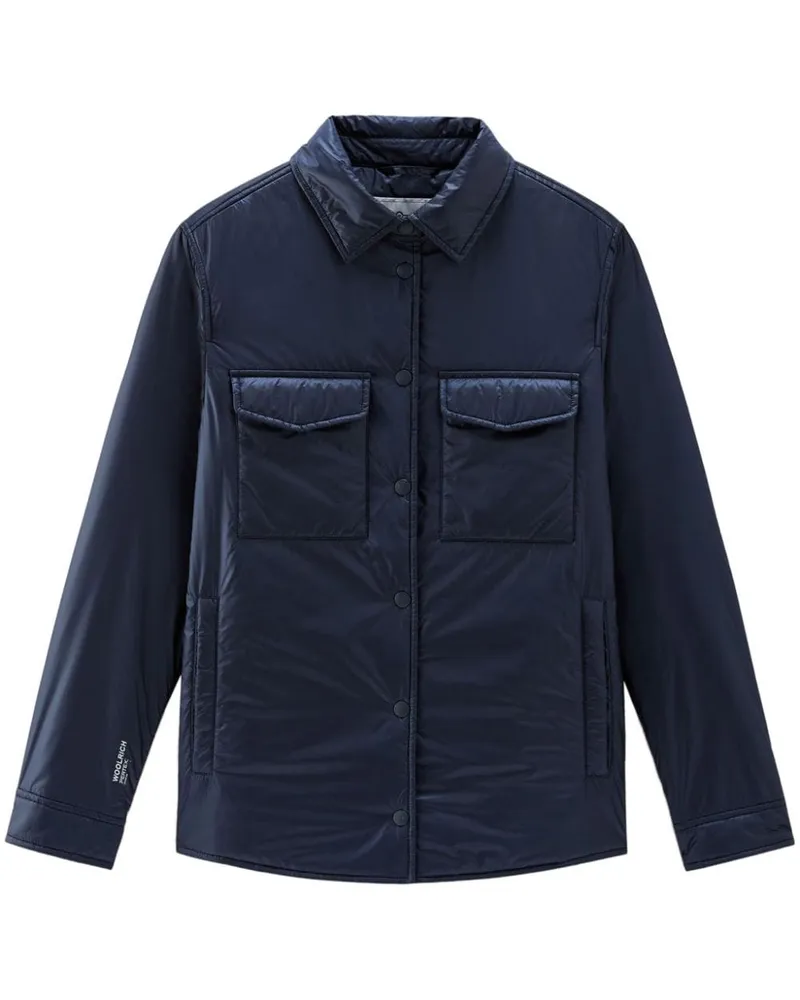 Woolrich Gefütterte Hemdjacke - Blau Blau