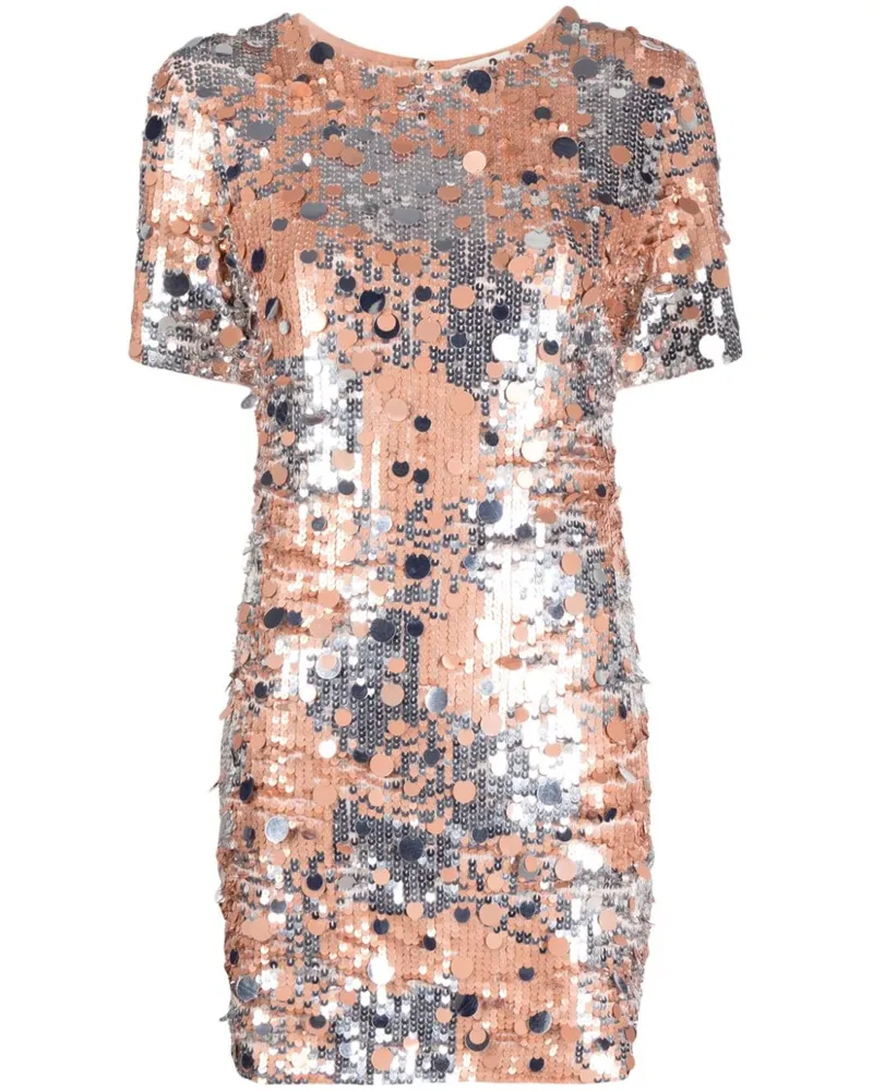 P.A.R.O.S.H. P.A.R.O H. Abito Minikleid mit Pailletten - Orange Orange