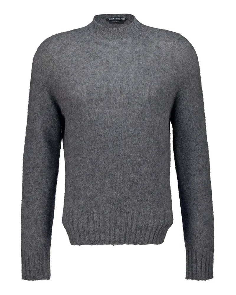 Tom Ford seamless brushed cashmere crewneck sweater - Grau Grau
