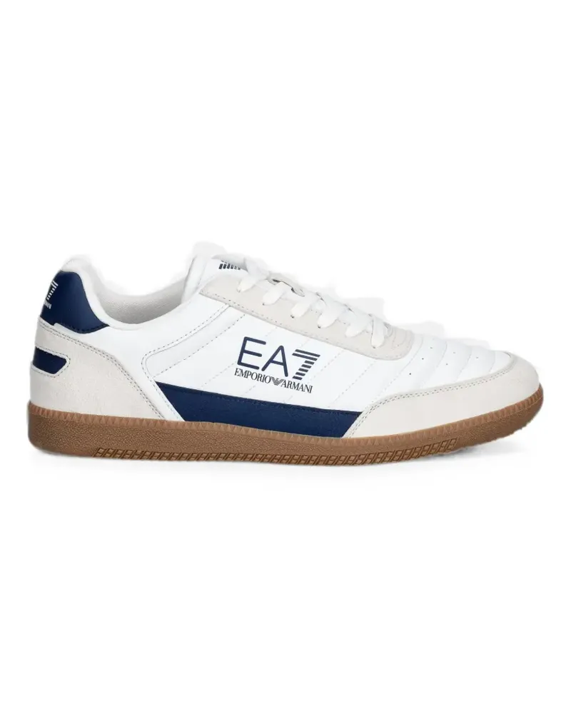 EA7 logo-print sneakers - Weiß Weiß