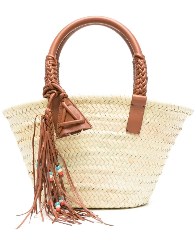 Alanui Großer Icon Palm Leaf Shopper - Nude Nude