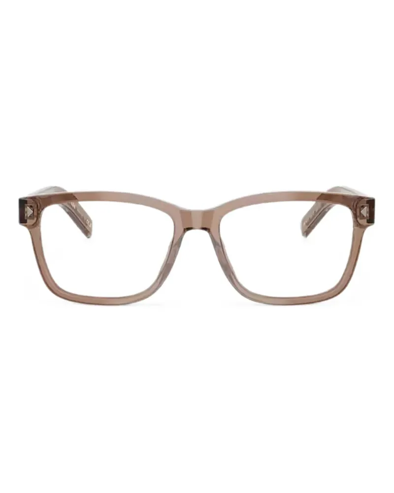 Prada Brille mit Logo - Nude Nude