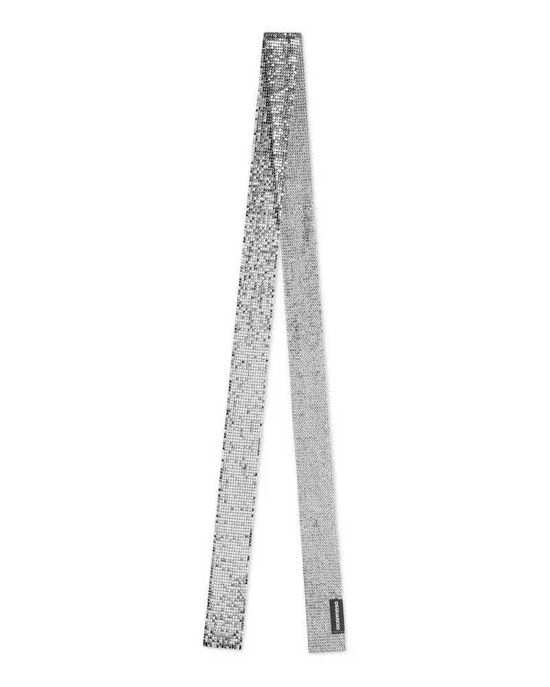 Dsquared2 Schal in Metallic-Optik - Silber Silber