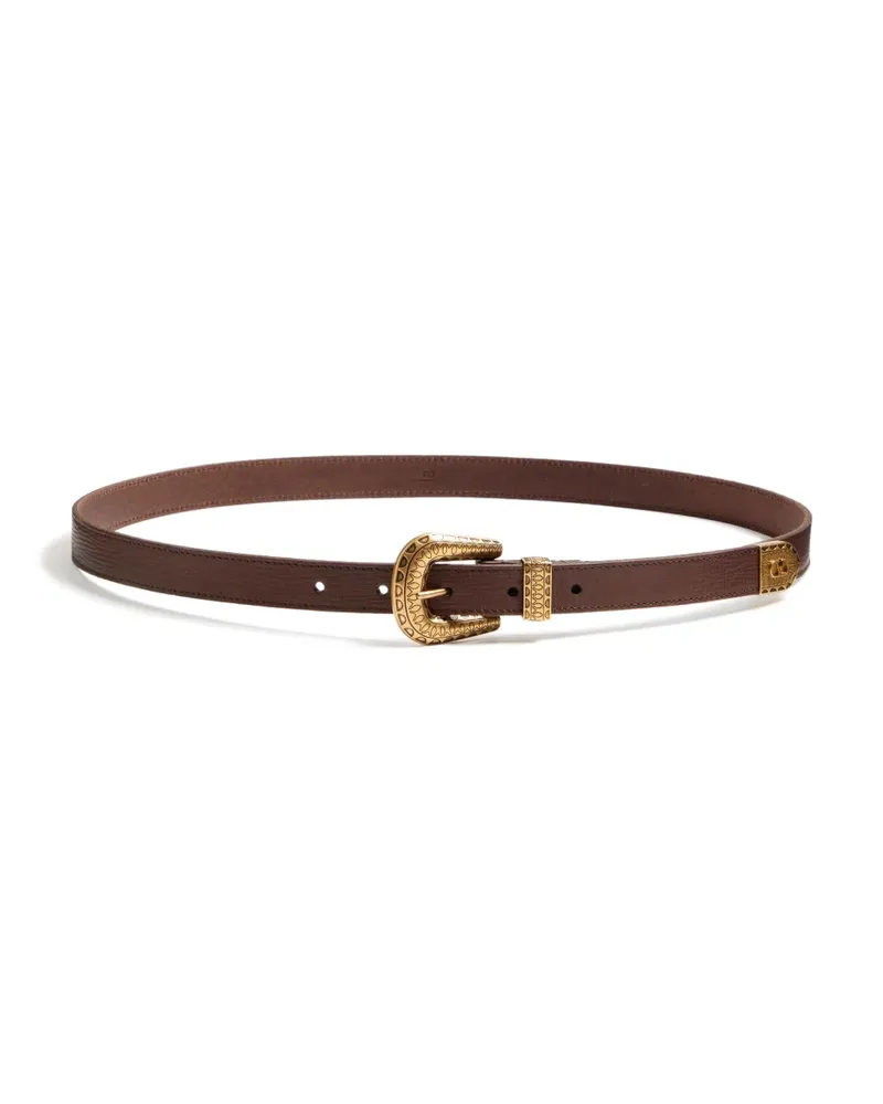 Valentino Garavani Vlogo Signature Gürtel aus Kalbsleder 20 mm - Braun Braun