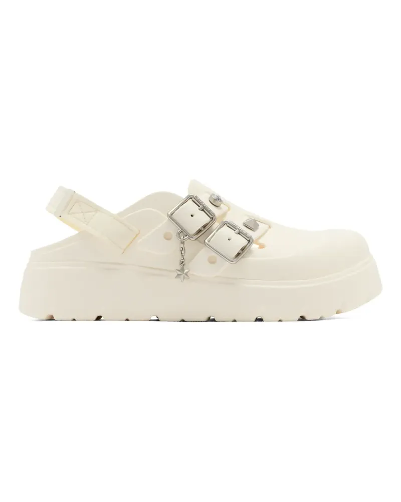 Crocs Loaferette Star Mules mit Nieten und Schnalle - Weiß Weiß