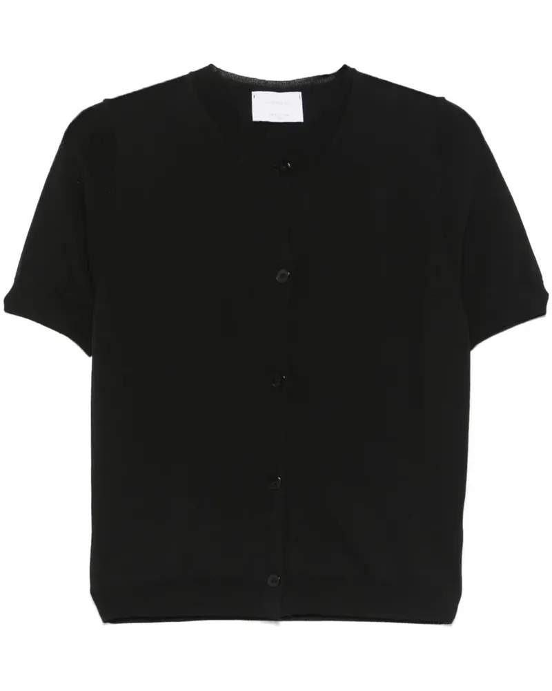 Daniele Fiesoli Kurzärmeliger Cardigan - Schwarz Schwarz
