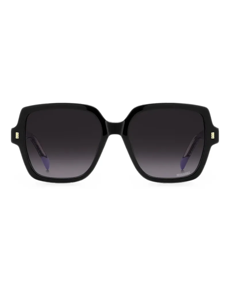 Missoni Sonnenbrille mit eckigem Gestell - Schwarz Schwarz