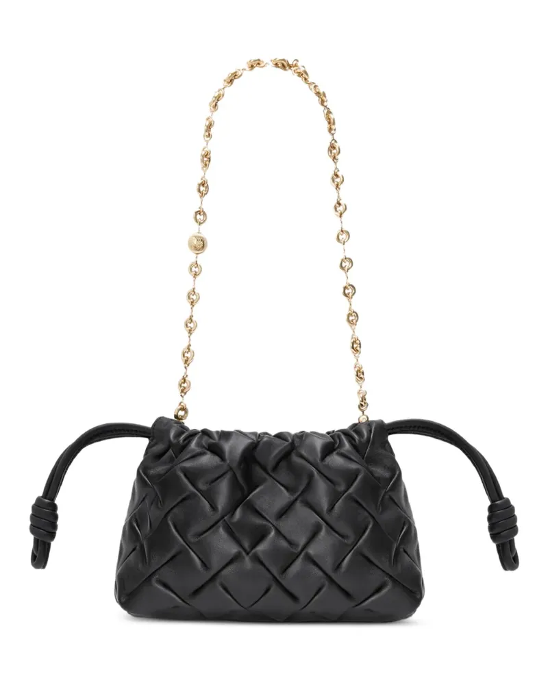 Loewe Mini Flamenco Portemonnaie aus Nappaleder - Schwarz Schwarz