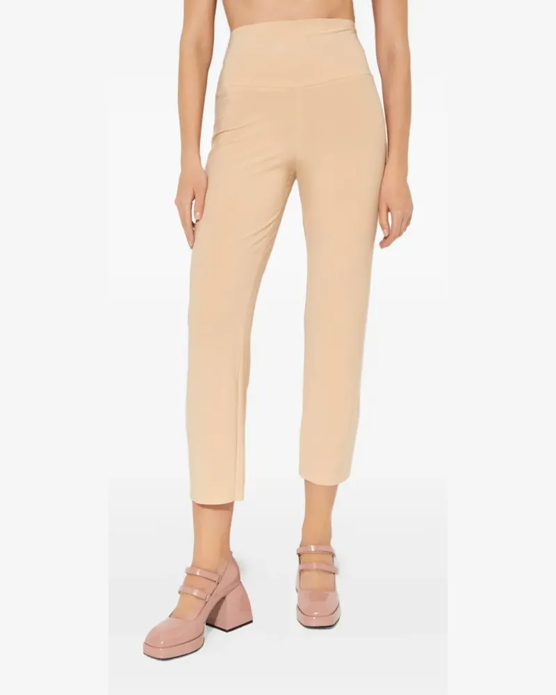 Norma Kamali elasticated-waist trousers - Nude Nude