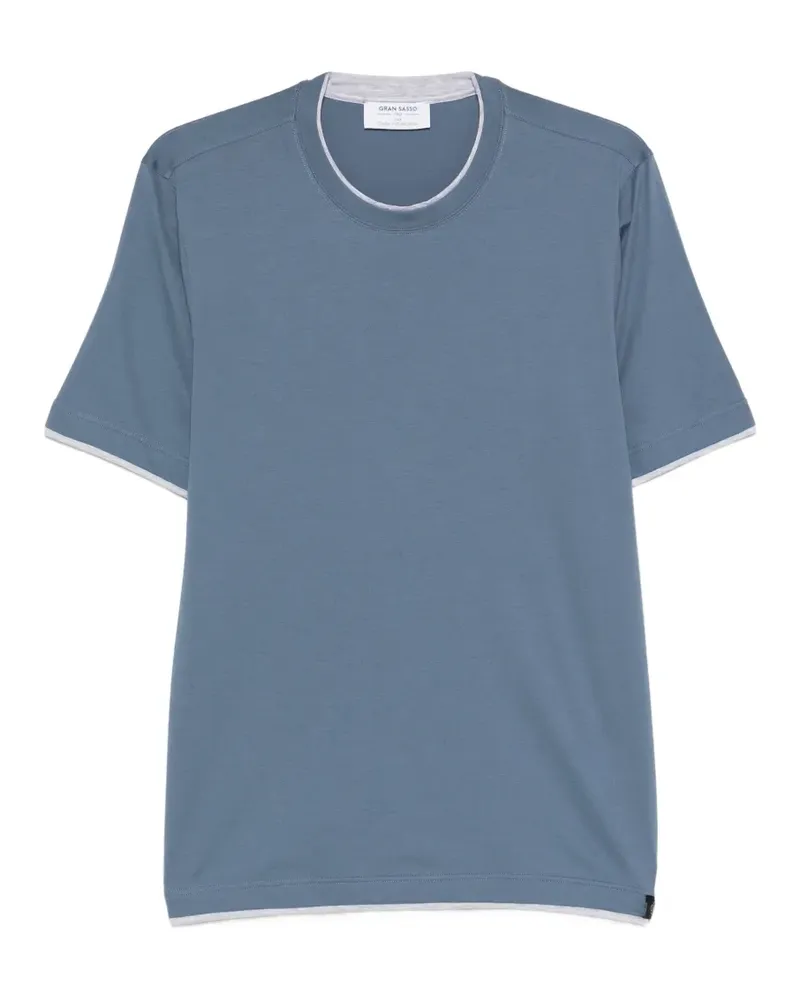 Gran Sasso trim-detail T-shirt - Blau Blau